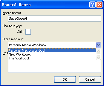 Store Macro In Personal Macro Workbook