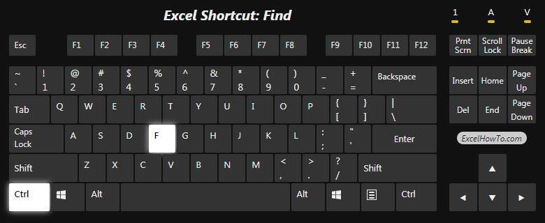 Excel Shortcut: Find