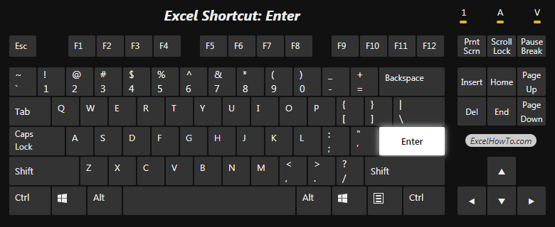 Excel Shortcut: Enter